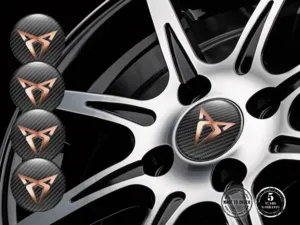 Seat Cupra Decalcomanie su Ruote Etichette Resina Qualità Max